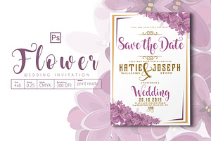 Flower Wedding Invitation