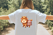 Cute Western Highland Cows Clipart, an Illustration by CrexoraLab (Thumbnail 5 of 5)