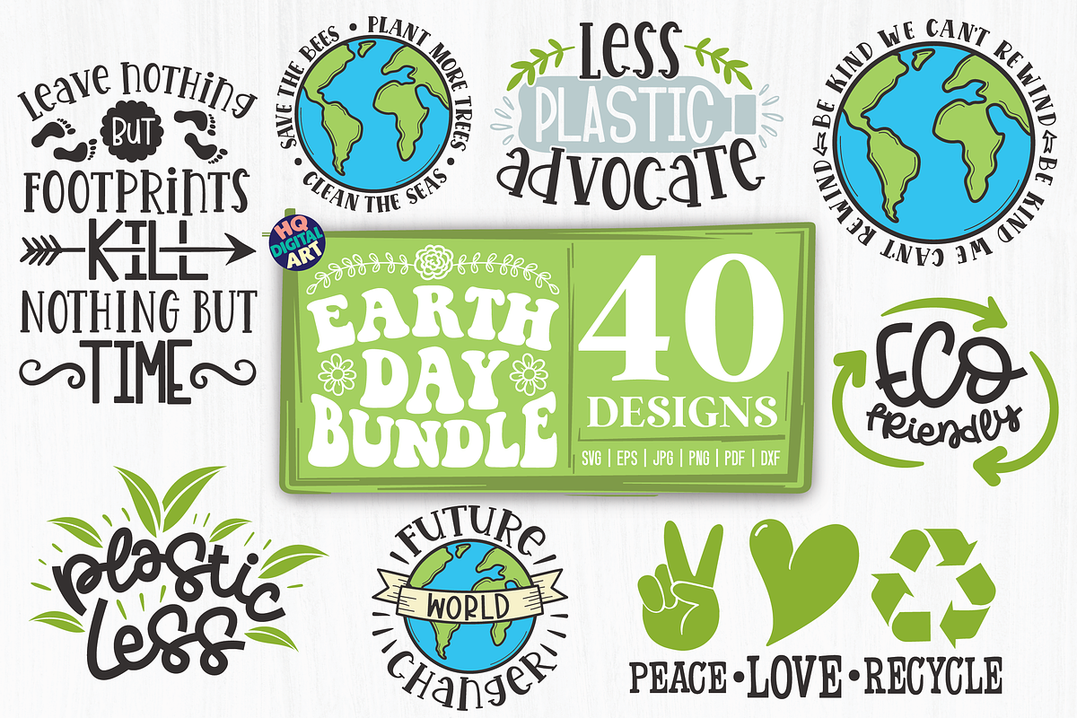 Earth Day SVG Bundle, an Animal Illustration by HQDigitalArt (Photo 5 of 5)