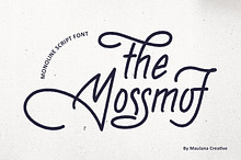 The Mossmof Monoline Script Font