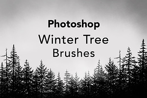 Photoshop Winter Tree Brushes