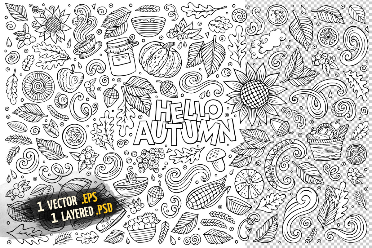 Autumn Objects & Elements Set / 2, an Object Graphic by BALABOLKA (Photo 3 of 4)