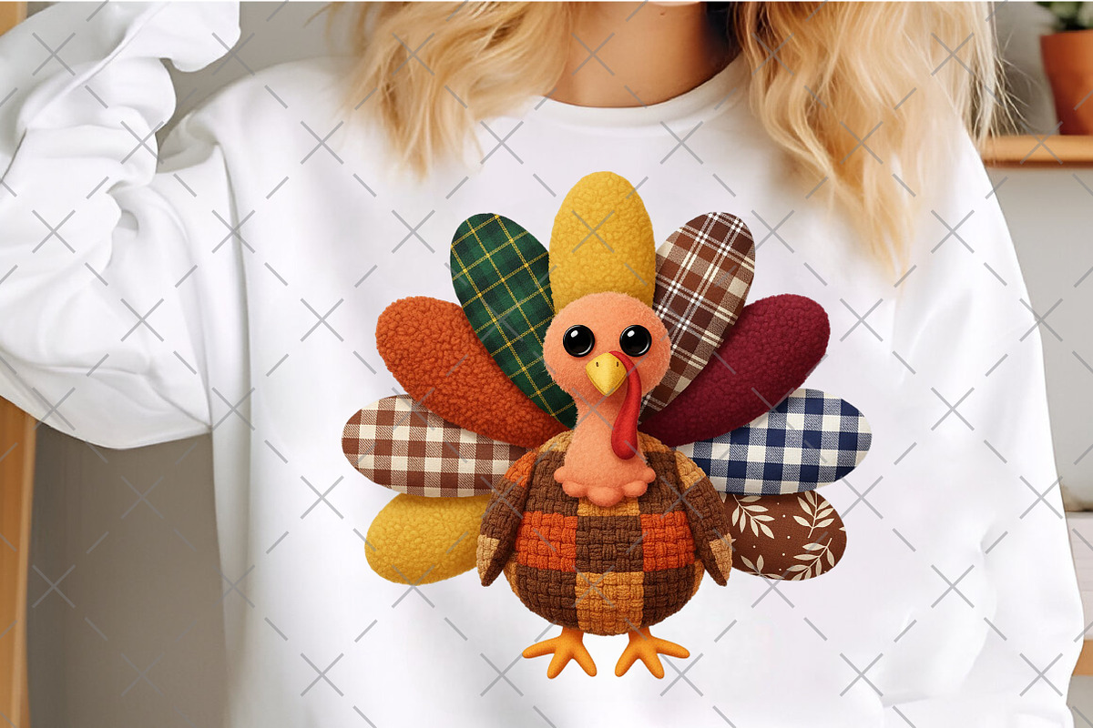 Thanksgiving Png Yarn Crochet Turkey, an Illustration by Craft Nest (Photo 4 of 6)
