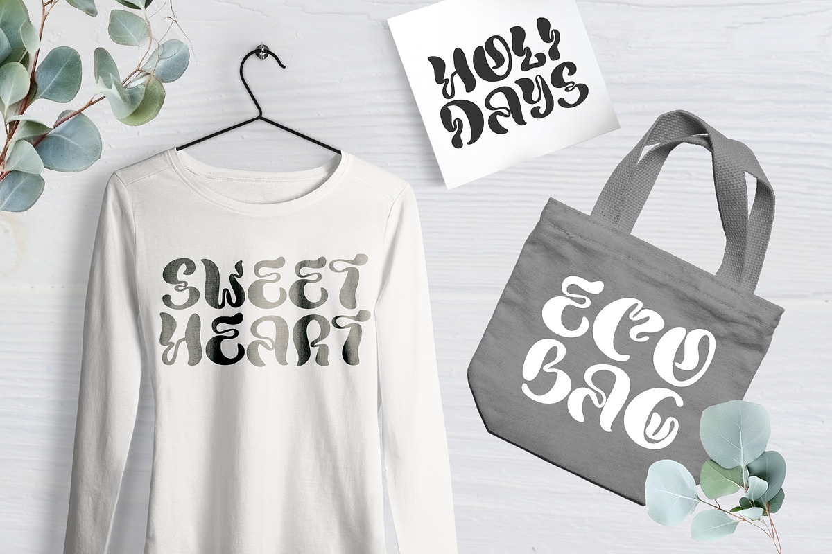 Round Hand Drawn Display liquid Font, a Sans Serif Font by Happy Letters (Photo 5 of 12)