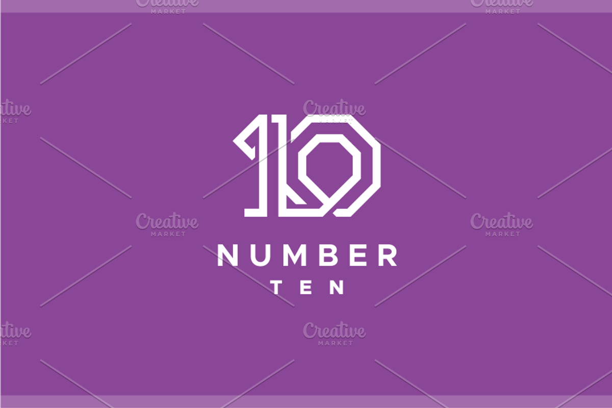 Ten 10 Logo, a Branding & Logo Template by yopie