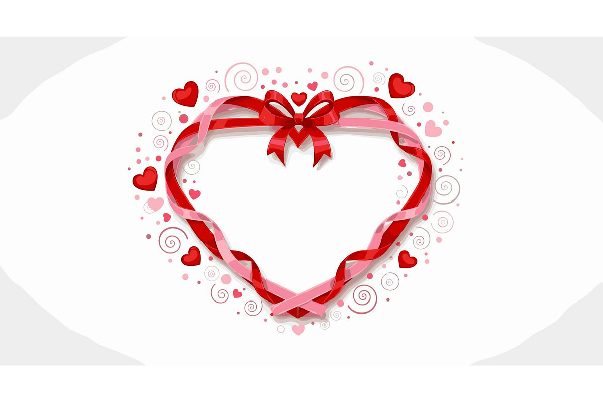 Valentine Heart Frame Bow Collection, a Person Illustration by Designer_Momina (Photo 2 of 17)
