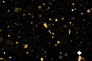 golden confetti