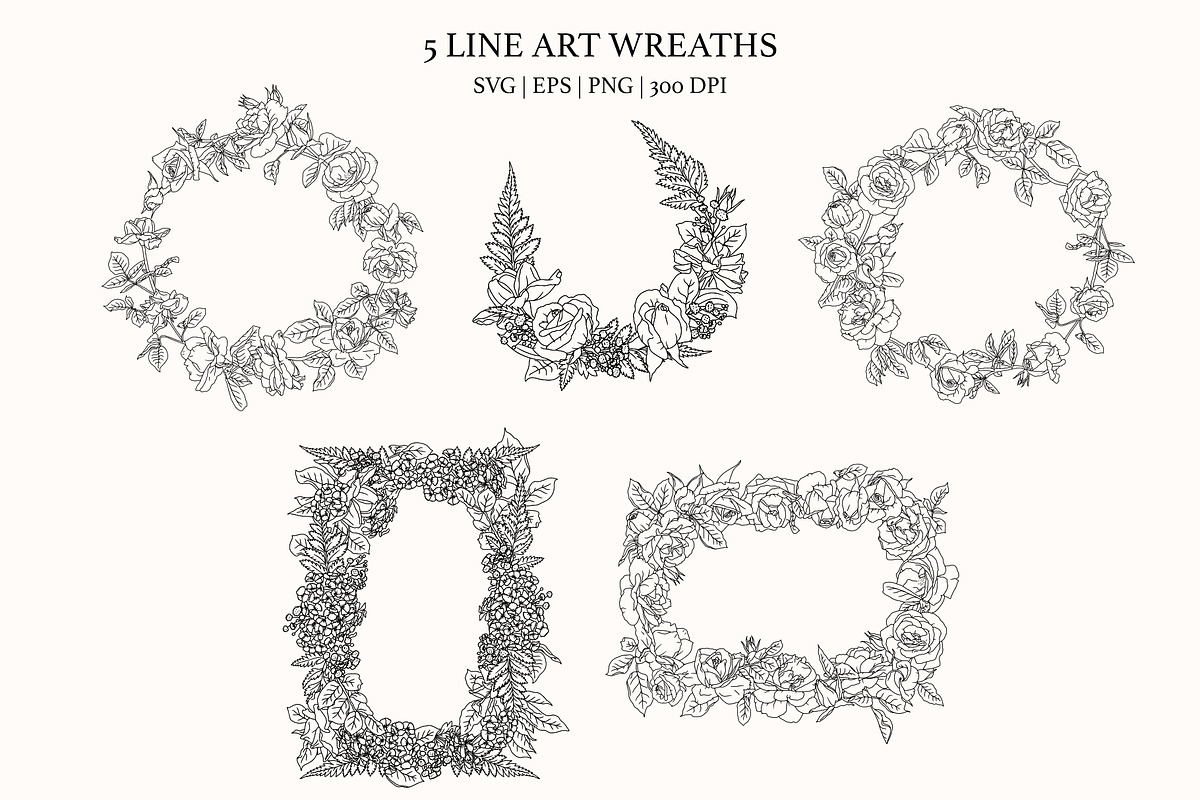 Roses & Bows Botanical Bundle, an Object Graphic by Rose Design (Photo 11 of 11)