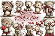 Whimsical Teddy Bear Clipart Bear, an Illustration by Craft Nest (Thumbnail 1 of 11)