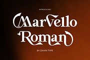 Marvello Roman, a Serif Font by zaaintype (Thumbnail 1 of 11)