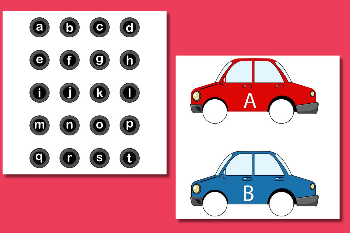 Alphabet Letter Activities Car Theme, an Education Illustration by Sourcedigi (Photo 3 of 3)