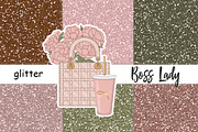 Boss Lady Glitter Paper, a Texture Graphic by GlamArtZhanna (Thumbnail 3 of 3)