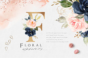 Blush & Navy-Watercolor Graphic Set, a Decorative Illustration by Graphic Box (Thumbnail 4 of 10)