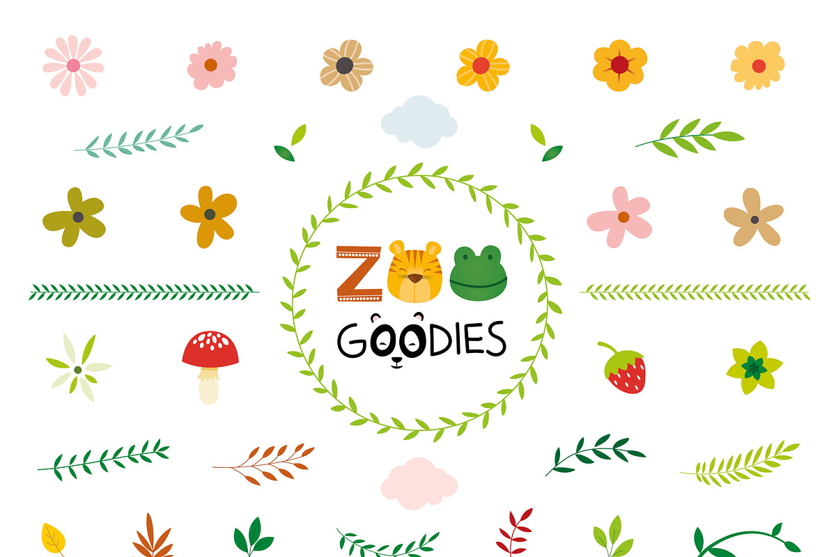 Cute Wild animals Illustration set, an Animal Illustration by Pingebat (Photo 4 of 11)