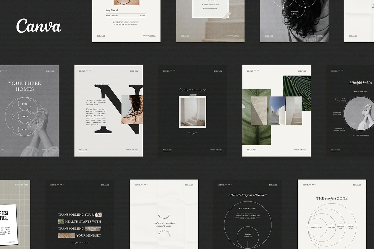 Wellness Social BUNDLE kit|Instagram, a Social Media Template by Esmé Studio (Photo 8 of 8)