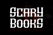 Scary Books - Horror Font, a Slab Serif Font by Iqsiart Studio (Thumbnail 1 of 7)