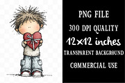 Mother’s Day Little Boy & Gift, a Person Illustration by Designking (Thumbnail 4 of 5)