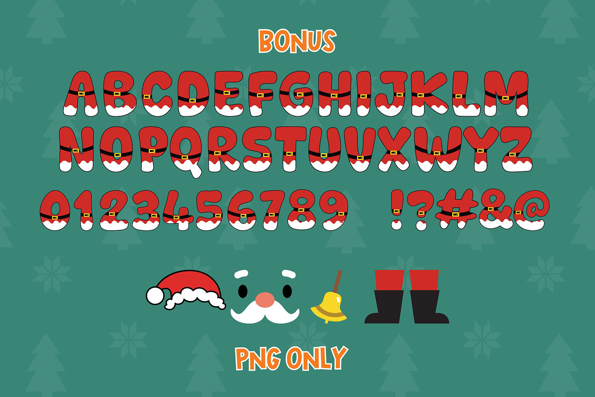 Cute Christmas - 7 Color Fonts, a Graphic by Adalin Shop (Photo 8 of 22)