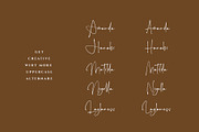 Haramosh - Elegant Signature Font, a Script Font by RantautypeStudio (Thumbnail 16 of 16)
