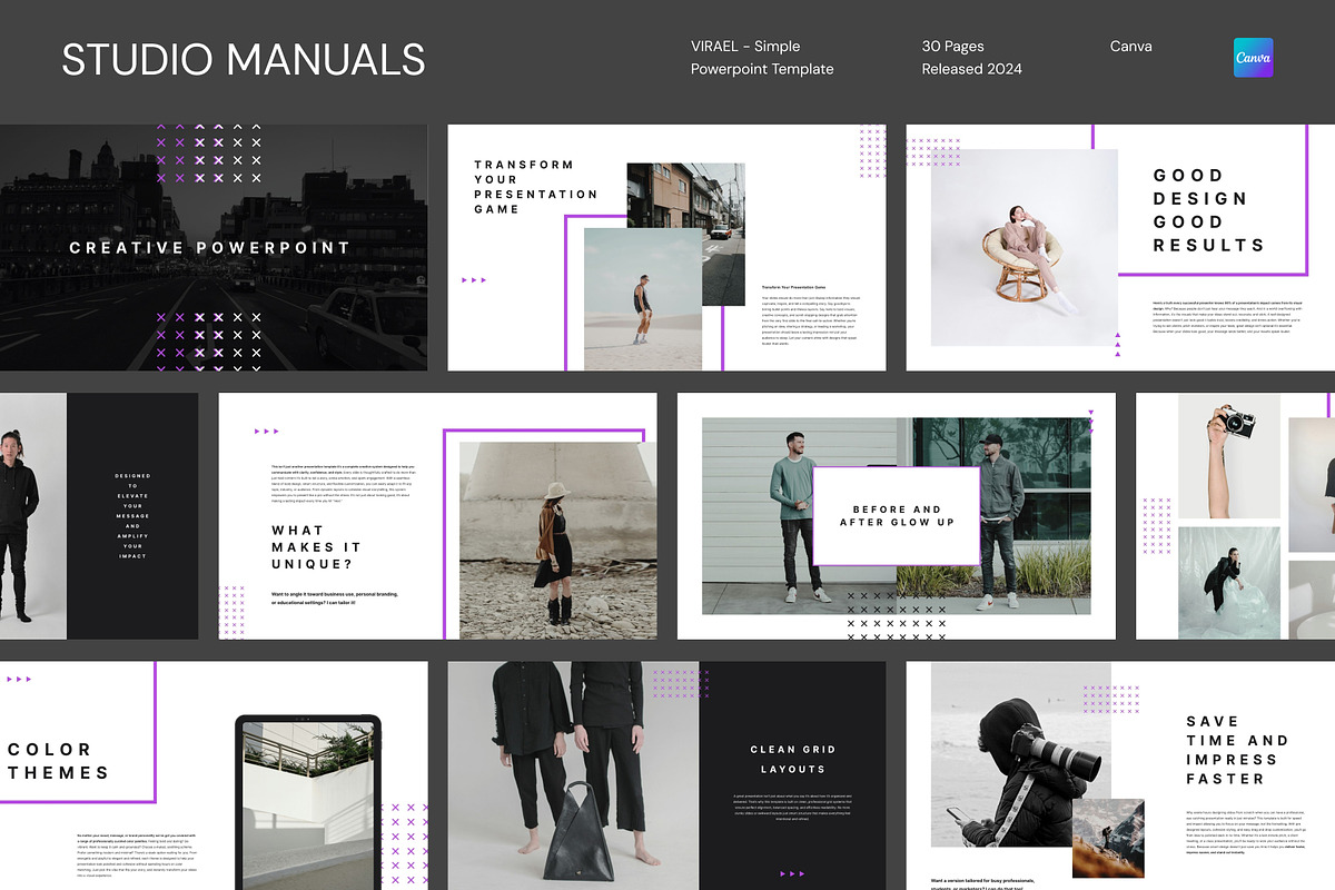 VIRAEL - Simple Powerpoint Template, a Social Media Template by Studio Manuals (Photo 2 of 8)