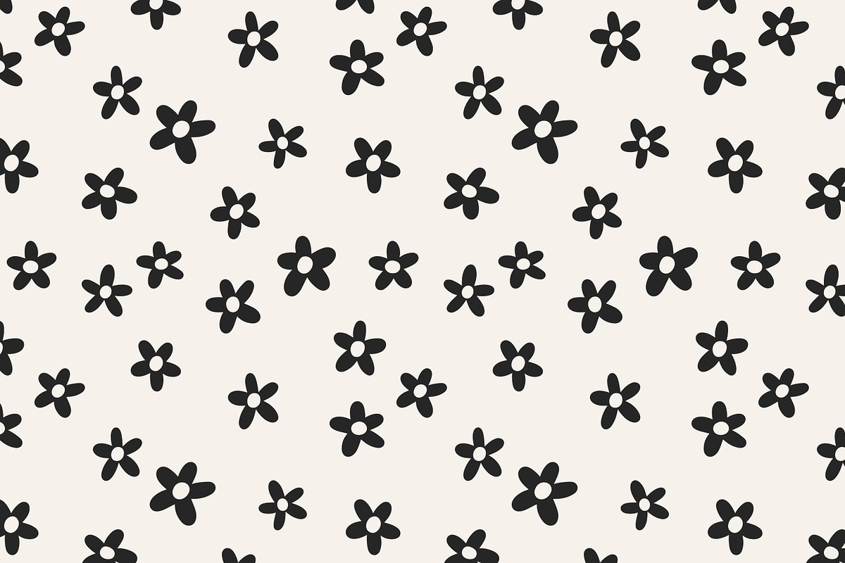 Floral seamless daisy patterns set, a Pattern Graphic by Good Studio