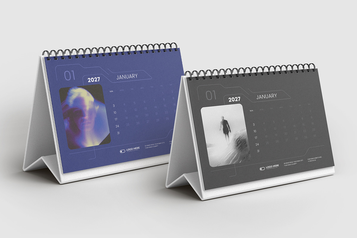 2027 Desk calendar, a Stationery Template by Tanmoy Topu (Photo 2 of 2)