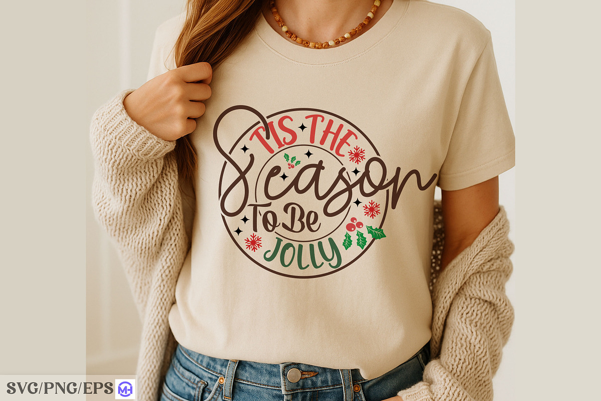 ’Tis The Season To Be Jolly SVG PNG, a Graphic by mh_arif (Photo 4 of 4)