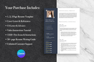 Modern Resume Template Pack Canva