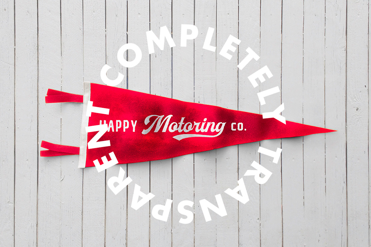 Felt Pennant Mockup, a Product Mockup by Jacob Waites (Photo 3 of 5)