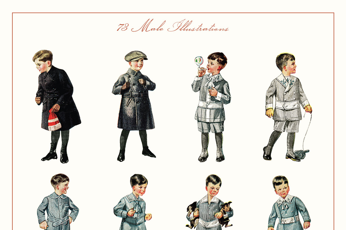 150 Vintage Illustrations Volume 1, an Object Graphic by Design Panoply (Photo 8 of 9)