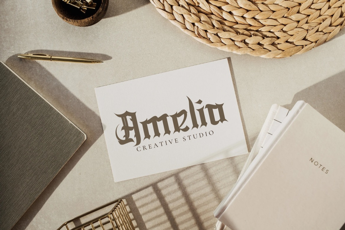 Tattos Wishe - Classic Blackletter, a Blackletter Font by Dhabee (Photo 17 of 18)
