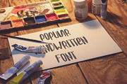 Popular otf FONT, a Script Font by Kapitosh (Thumbnail 1 of 3)