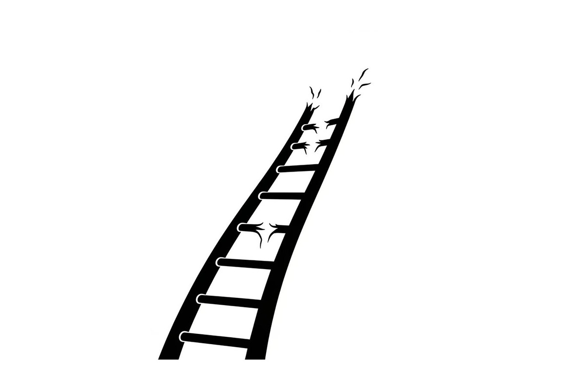50 Broken Ladder Silhouette Bundle, an Illustration by Designs_River (Photo 23 of 51)