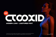 Ctooxid - Creative Logo Font, a Sans Serif Font by QR Design Studio (Thumbnail 1 of 8)