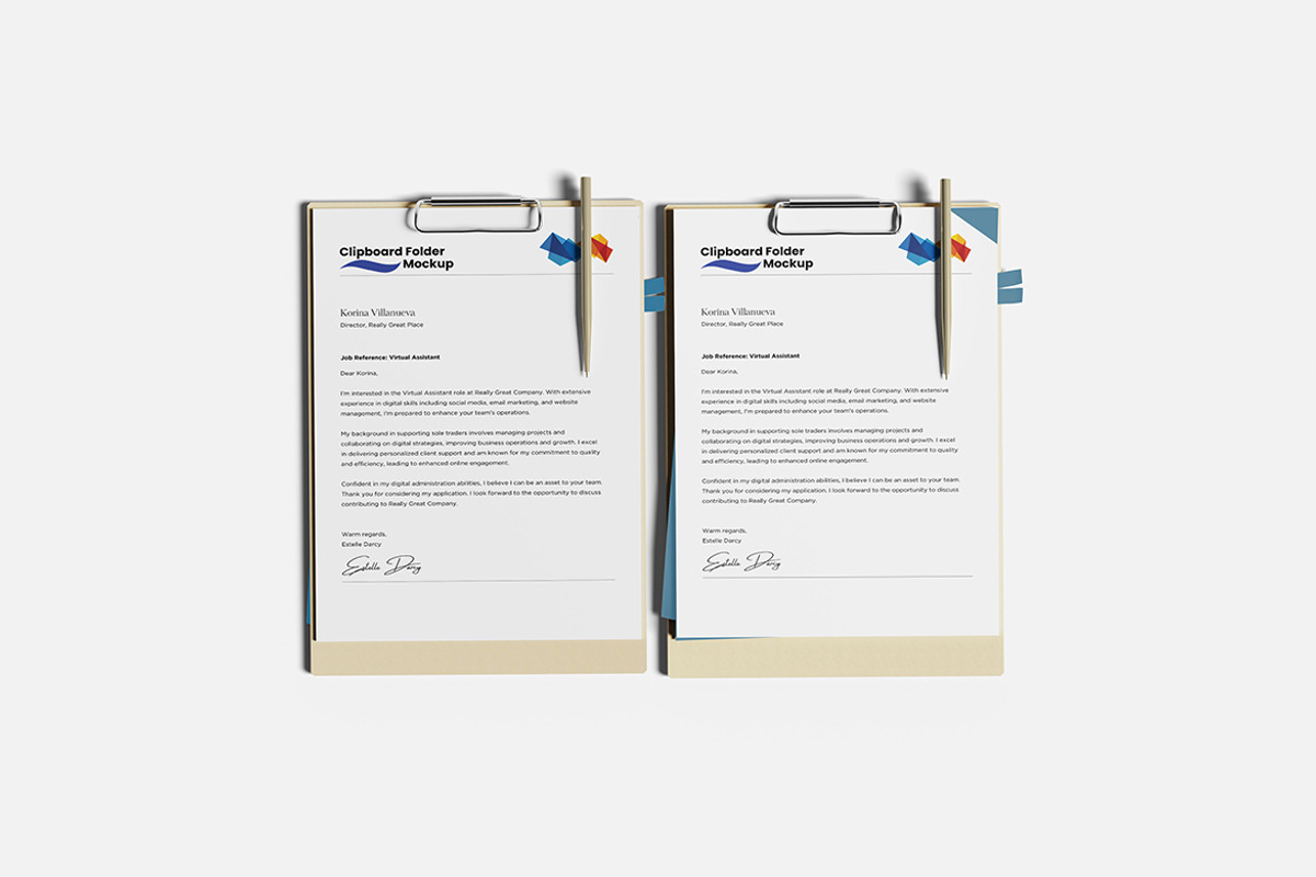 Clippboard Folder Mockup, a Mockup by seulangagraphic (Photo 2 of 5)