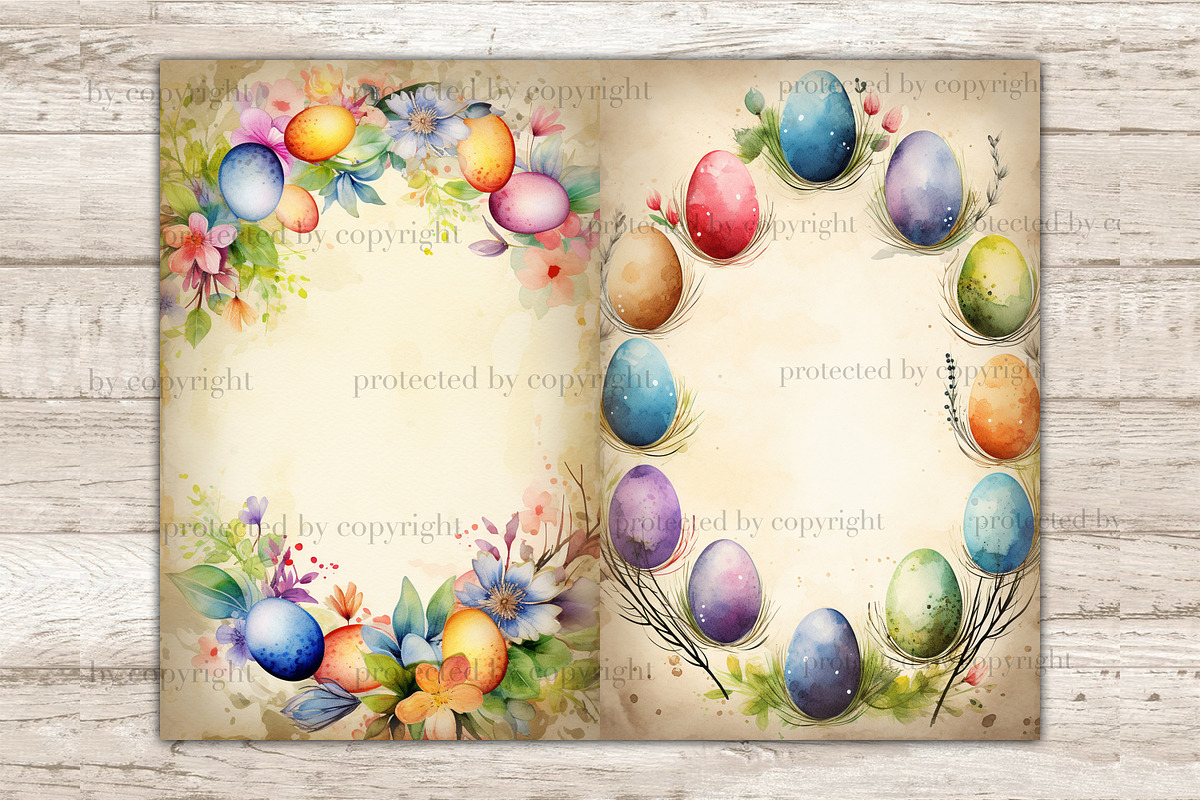 Pastel Easter Ephemera Junk Journal, a Decorative Illustration by GlamArtZhanna (Photo 2 of 9)