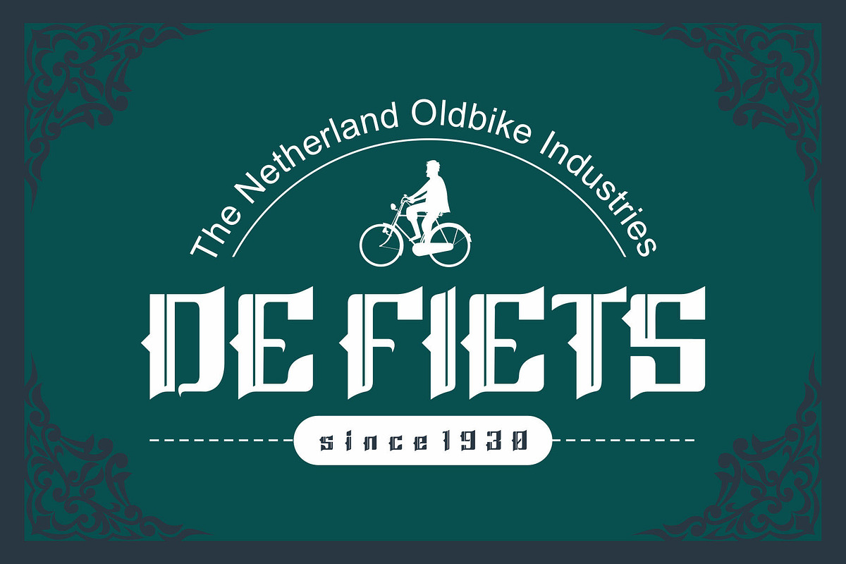 Oldman - A Vintage Font, a Blackletter Font by nIznaztype (Photo 2 of 6)