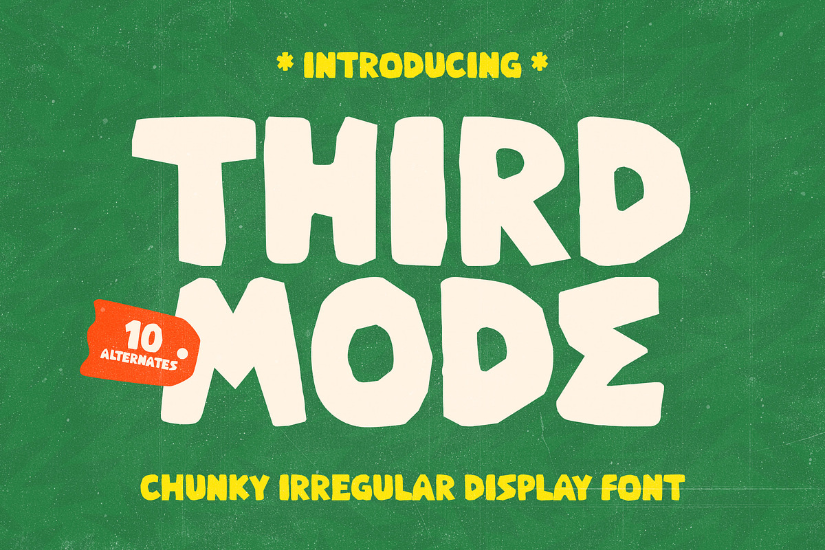 Third Mode, a Handwritten Font by Megatype (Photo 1 of 10)