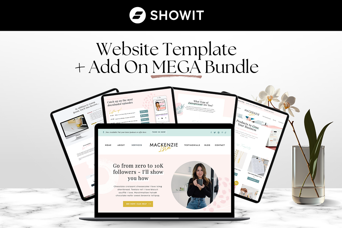 Virtual Assistant Website MEGA Kit, a Websites & App Template by Sugar Studios (Photo 1 of 9)