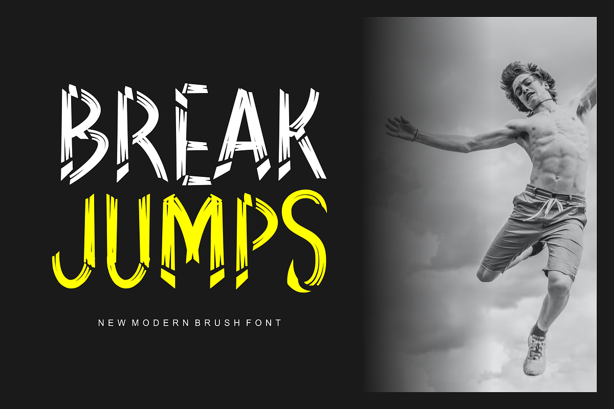 Break Jumps Font, a Blackletter Font by albert_kalingga (Photo 1 of 5)