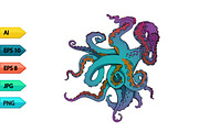 Vector sketch octopus tentacles, an Animal Illustration by julia_musdotter (Thumbnail 2 of 19)