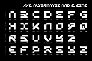 ANERO - FUTURISTIC DISPLAY FONT, a Symbol Font by Font For Zula™ (Thumbnail 4 of 11)
