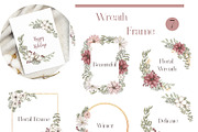 Watercolor Winter Florals Collection, a Decorative Illustration by MayaNavits (Thumbnail 3 of 10)