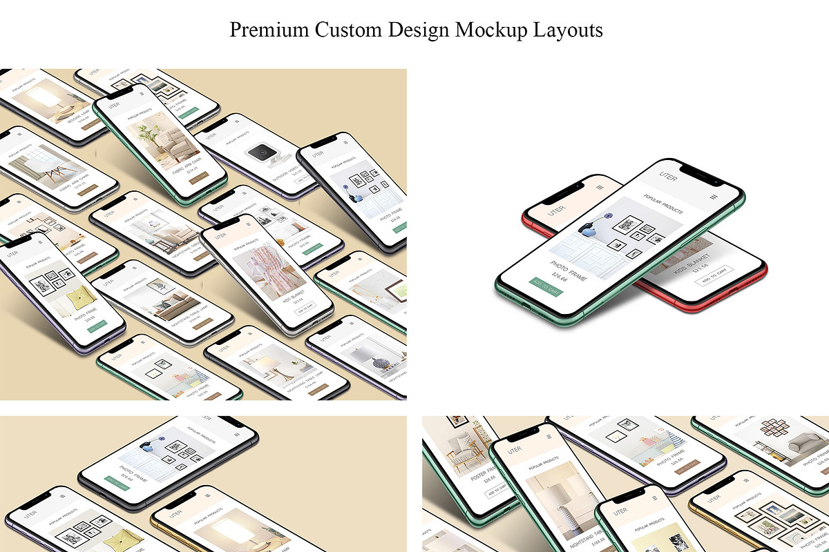 ALL 3D iPHONE MOCK-UP BUNDLE VOL-I0, an iPhone Mockup by Graphicsworld125 (Photo 5 of 19)