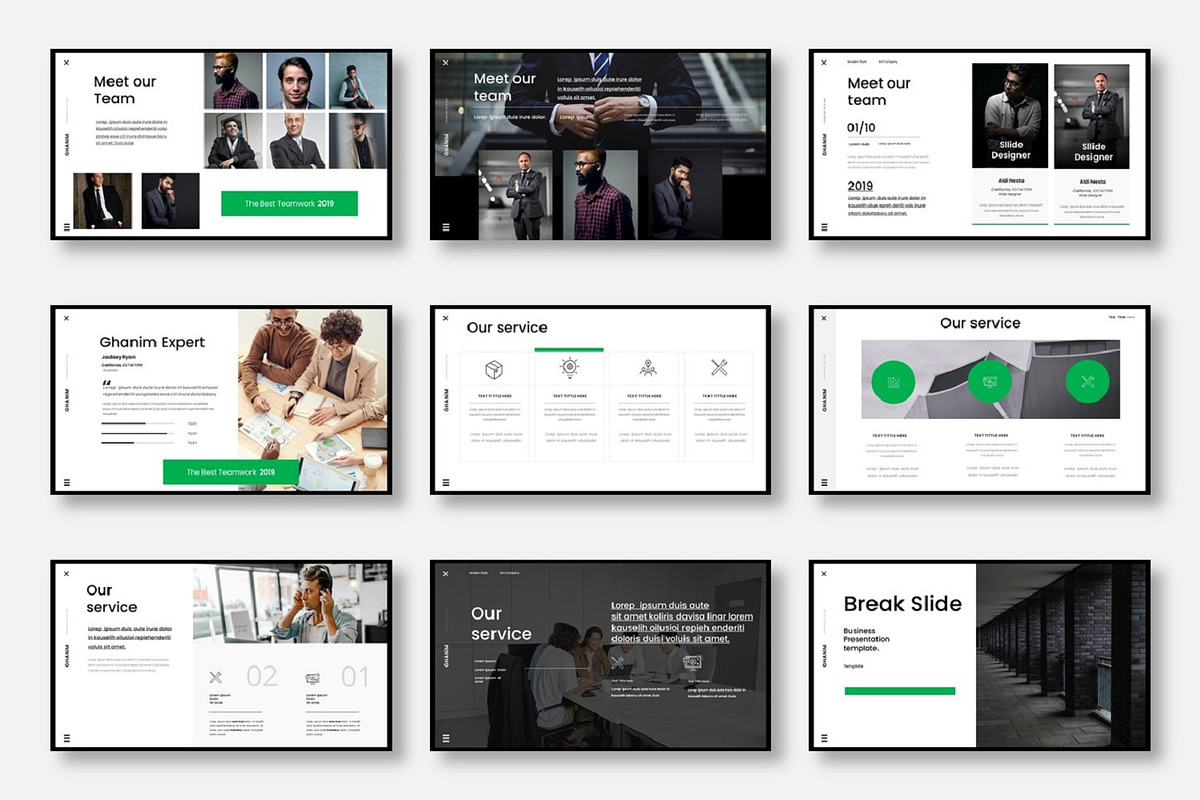 Ghanim - Business Google Slide, a Presentation Template by Dens Creative Studio (Photo 3 of 6)