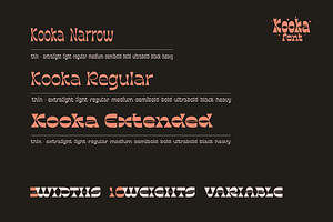 Kooka Font - Fun Groovy Family