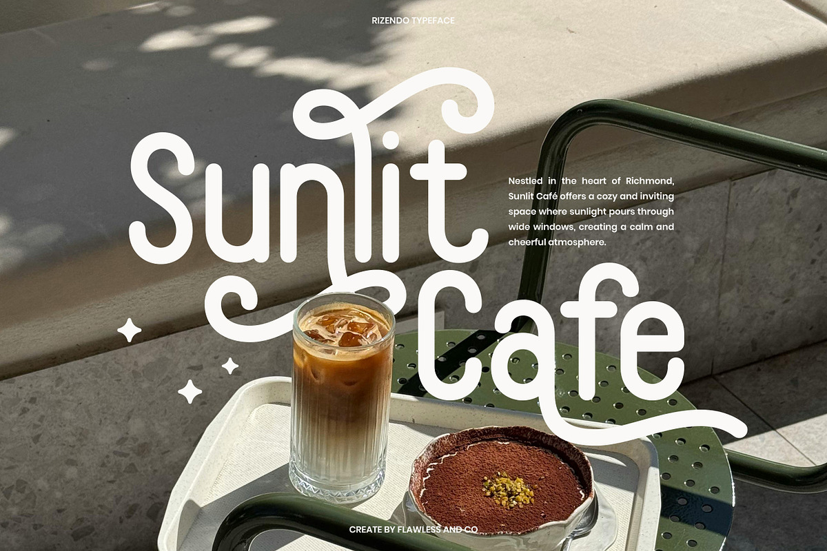 Rizendo - Monoline Font, a Font by Flawless And Co (Photo 6 of 10)