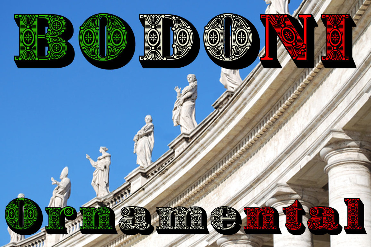 Bodoni Ornamental preview 6