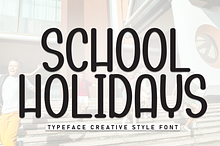 School Holidays | Script Font