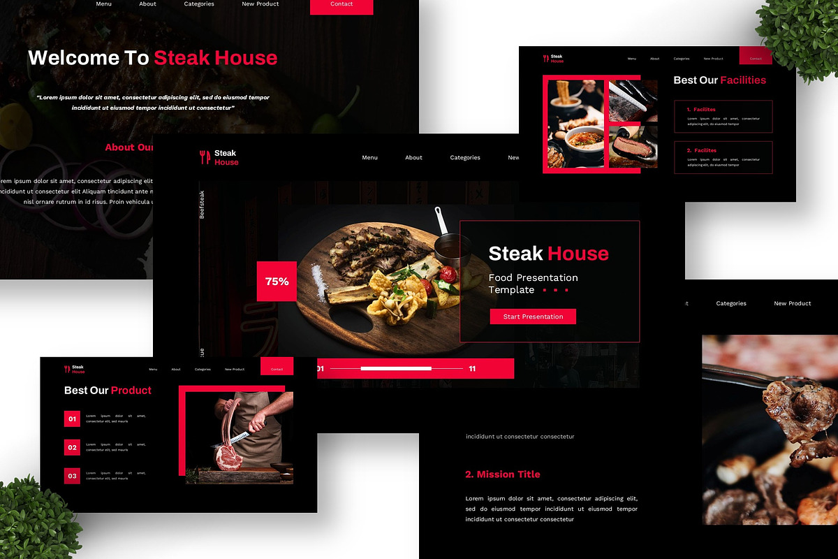 Steak House - Food Powerpoint preview 2